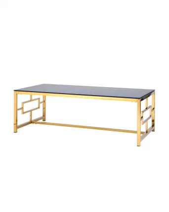 Журнальный стол БРУКЛИН 120кс60 Золото стекло смоке / 120x60 smoke_0