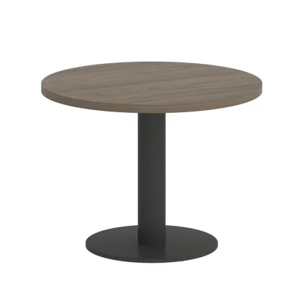 Стол журнальный круглый ХОМЕ ОФФИCЕ ВР.СП-5-60.1Г Вяз Благородный/Антрацит металл / HOME OFFICE VR.SP-5-60.1G_0