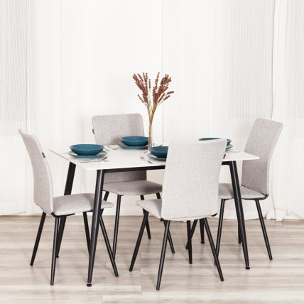 Стул обеденный Ла Роуссе НЕВ, ткань рогожка, серый/черный, 3М 16/2, 45кс55кс93 см / La Rousse NEW, 3M 45x55x93_11