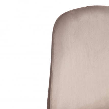 Стул БРЕЕЗЕ (мод. 4724) Велюр/металл , 44 х 53 х 87 см, Коффее (кофейный) ХЛР9 / черный / BREEZE (mod. Coffee HLR9_9