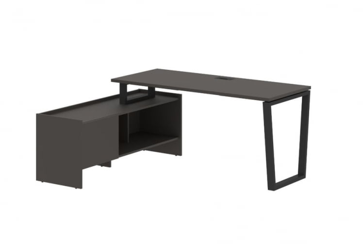 Стол с тумбой ЕДИС ЕВCТ 17614 Мокко Черный / EDIS EVCT_0