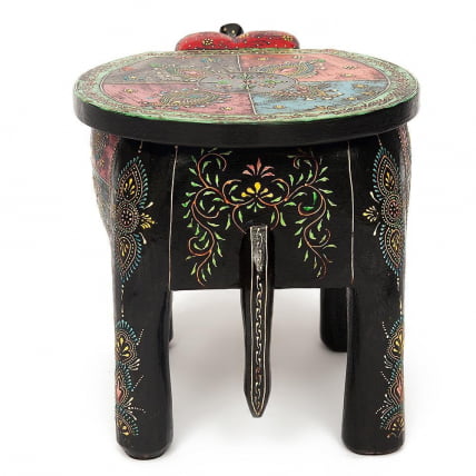 Столик Сеcрет Де Маисон СЛОН ( мод. ЕТ-001) дерево, 44х44х44см, этническая роспись / Secret De Maison SLON mod. ET-001)_3