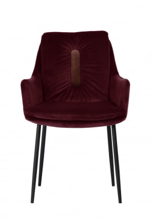 Кресло Саманта велюр Бордовый_2