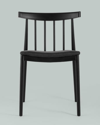 Стул пластиковый Ранч с мягким сиденьем Черный / Ranch_3