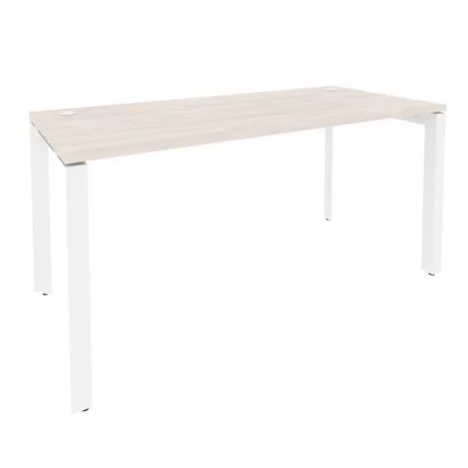 Стол рабочий на П-образном м/к ОНИКС О.МП-СП-4.7 Денвер Светлый/Белый / ONIX O.MP-SP-4.7_0