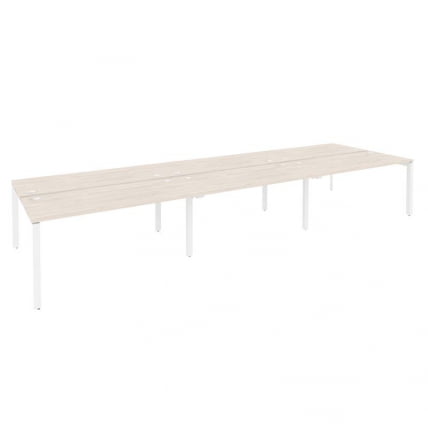 Рабочая станция на П-образном м/к ОНИКС О.МП-Д.РС-6.4.7 Денвер Светлый/Белый / ONIX O.MP-D.RS-6.4.7_0