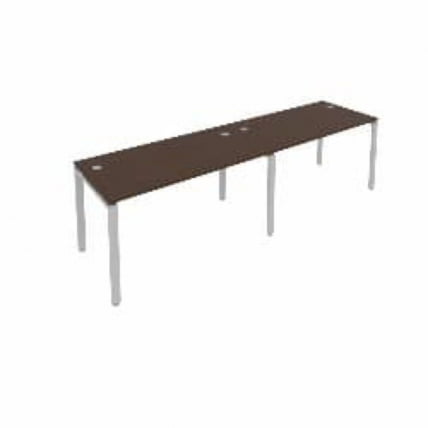 Рабочая станция на 2 раб.места Метал Сйстем Б.СМ-2.3 Венге/Серый / Metal System_0