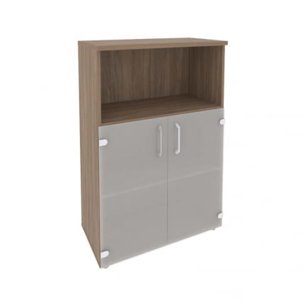 Шкаф средний широкий (2 низких фасада стекло) ОНИКС О.СТ-2.2 Дуб Аризона / ONIX O.ST-2.2_0