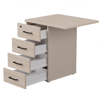 Тумба приставная с топом Еверпроф ЕВО 254Т2203 Дуб Соната Кашемир / Everprof EVO_1