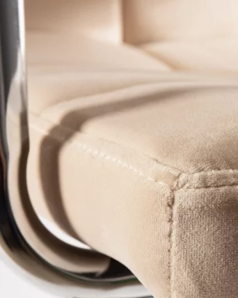 Стул барный ДОБРИН КРУГЕР АРМ Бежевый велюр МДЖ9-10 / DOBRIN KRUGER ARM MJ9-10_7