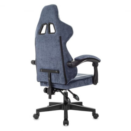 Кресло компьютерное БРАБИКС Шоотер ГМ-123, 2 подушки, ткань, синее/серое / BRABIX Shooter GM-123,_4