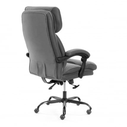 Кресло руководителя Чиеф металБЛ велюр/ткань, серый, 29/ТВ-12 / Chief metalBL 29/TW-12_3