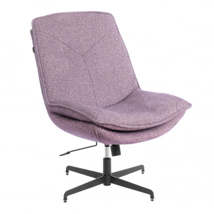 Кресло лаунж Космо велюр/букле, ВТ шапе воод росе / Cosmo VT shape wood rose_0