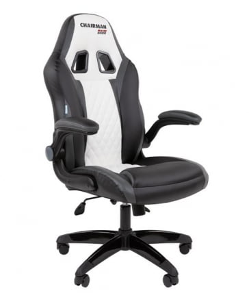 Кресло геймерское CХАИРМАН ДРАЙВ (ГАМЕ) 15 черный/серый/белый / CHAIRMAN (GAME)_0