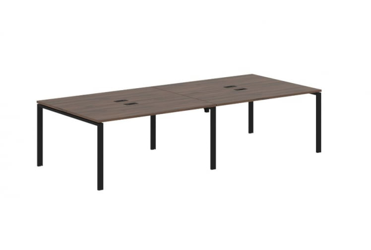 Бенч-система 4-местная ЕДИС ЕУВСТ 3113 Дуб Денвер темный Черный / EDIS EUWST_0