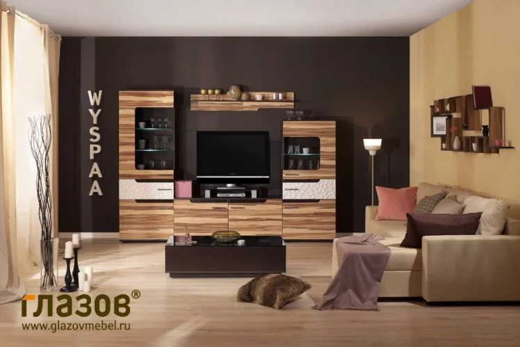 Гостиная композиция 4 ВЙСПАА Белый Рамух / WYSPAA_0