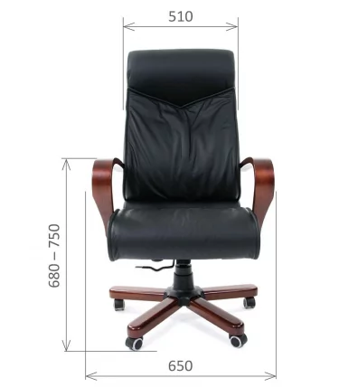 Кресло руководителя Чаирман 420 ВД Черный / Chairman WD_3
