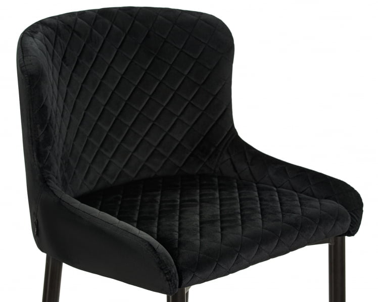 Стул полубарный ДОБРИН CХРИСТИАН 65 черный велюр В108-77 / DOBRIN CHRISTIAN V108-77_6
