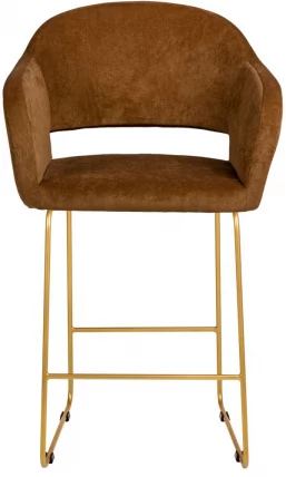 Стул полубарный Оскар (ПБ) Браун/ЛинкЗолот / Oscar_1