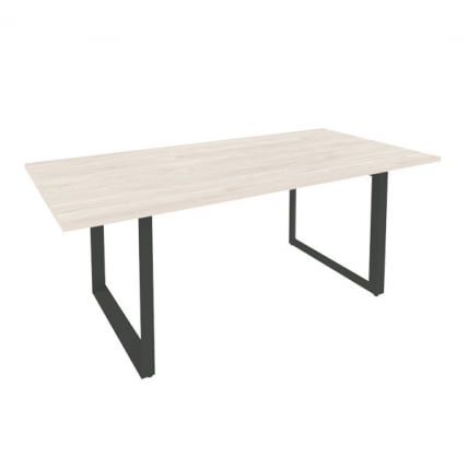 Стол переговорный на О-образном м/к ОНИКС О.МО-ПРГ-19 Денвер Светлый/Антрацит / ONIX O.MO-PRG-19_0