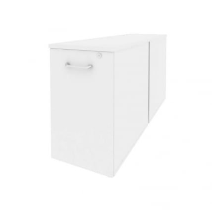 Тумба двойная низкая выдвижная приставная / опорная ОНИКС О.ВТПО-2.7 Белый Бриллиант / ONIX O.VTPO-2.7_0