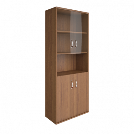 Шкаф высокий широкий Рива А.СТ-1.4 Орех Гварнери / Riva_0