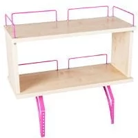 Полка задняя двухъярусная к столу Полка_зз 1/750 (Полка_зз 7/750) Клен Розовый / Polka_zz (Polka_zz_0