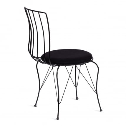 Стул ЛАЛИТА (мод. 172) металл/ткань, 44 х 51.5 х 85 см, Блаcк (черный) / LALITA (mod. Black_2