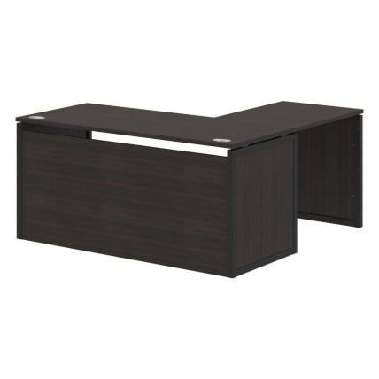 Стол письменный угловой левый КСТЕН-КП КСКПCТ 1615Х Л Дуб Юкон Антрацит / XTEN-QP XQPCT 1615H L_0