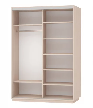 Шкаф-купе двухдверный Экспресс Дуо 1600х2400х Улица/Дуб молочный / 1600х2400h_1