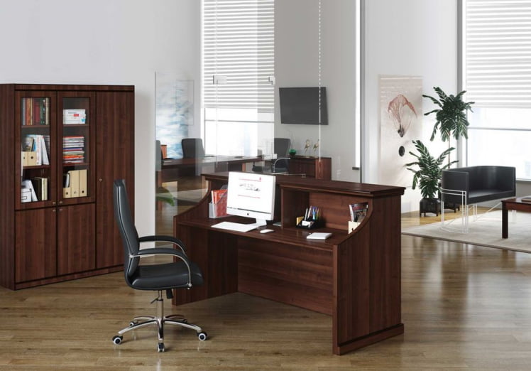 Стойка ресепшн БЕРН БРН8690302 Темный орех / BERN BRN8690302_2