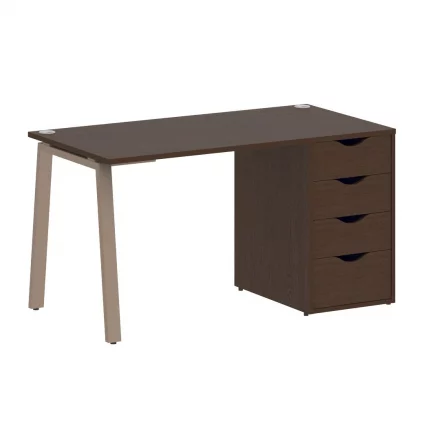 Стол письменный ХОМЕ ОФФИCЕ ВР.СП-3-138.4.А Венге Цаво/Мокко металл / HOME OFFICE VR.SP-3-138.4.A_0