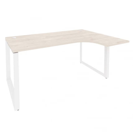 Стол эргономичный правый на О-образном м/к ОНИКС О.МО-СА-4Р Денвер Светлый/Белый / ONIX O.MO-SA-4R_0