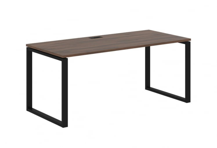 Стол письменный ЕДИС ЕКСТ 1780 Дуб Денвер темный Черный / EDIS EQST_0