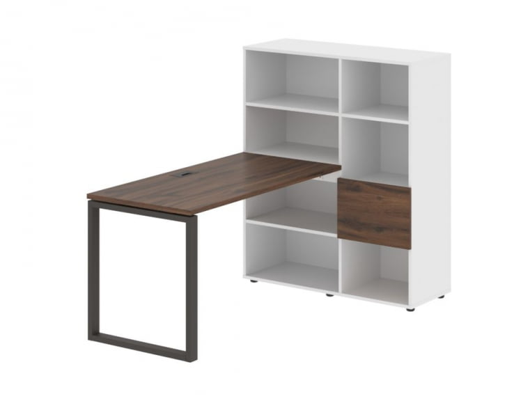 Рабочая станция ЕДИС ЕКРСТ 1113 Дуб Денвер темный Мокко Белый / EDIS EQRST_0