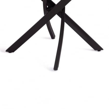 Стол МАНЗАНА ЛДСП/ХПЛ/металл, 100 х 100+30 х 75 см, Агат серый/черный / MANZANA ЛДСП/HPL/металл,_7