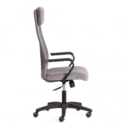 Кресло ПРОФИТ (мп) ПРОФИТ (мп) флок/ткань, серый, 29/В-12 / PROFIT PROFIT 29/W-12_1