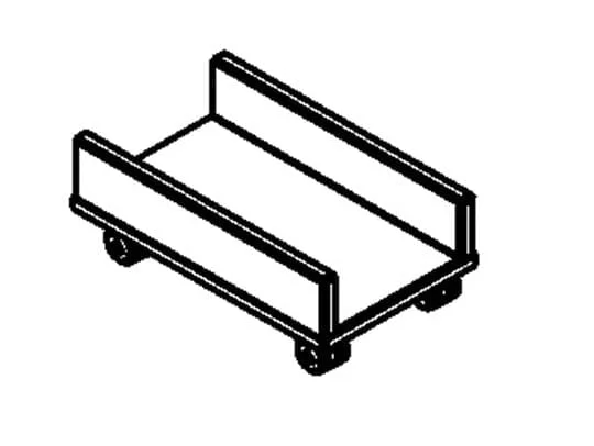 Подставка под системный блок КССС 500 Дуб сонома / XSS_1