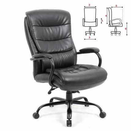 Кресло офисное БРАБИКС ПРЕМИУМ Хеави Дути ХД-004 Черный / BRABIX PREMIUM Heavy Duty HD-004_0