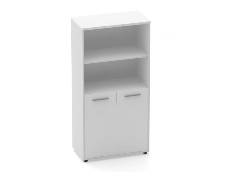 Шкаф 3 широкий 2 полки открытые, 2 полки закрытые Дека 10.16.111 Белый / Deka_0