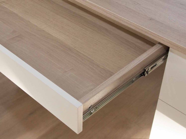 Стол компьютерный Эверест 500.14 Дуб Кронберг/Белый шпон_2