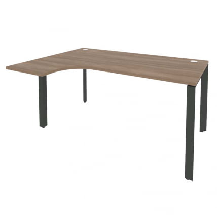 Стол эргономичный левый на П-образном м/к ОНИКС О.МП-СА-4Л Дуб Аризона/Антрацит / ONIX O.MP-SA-4L_0