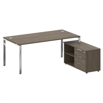 Стол рабочий руководителя с опорной тумбой левый МЕТАЛ СЙСТЕМ ДИРЕCТ БГ.СРТ-5.9 Пр Вяз Благородный / METAL SYSTEM DIRECT_0