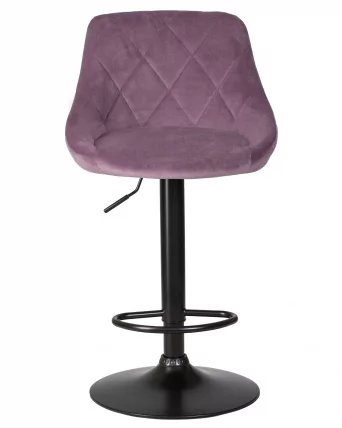 Стул барный ДОБРИН ЛОГАН БЛАCК Пудрово-сиреневый велюр МДЖ9-52 / DOBRIN LOGAN BLACK MJ9-52_5