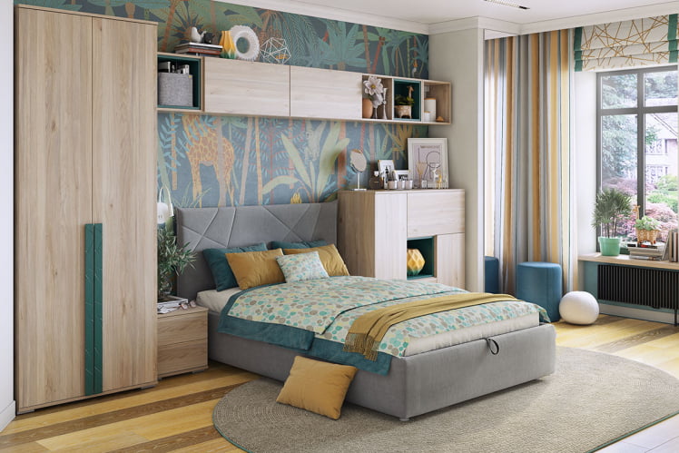 Пуф Рони 2 ПМ-001.2 сосна (велюр) / PM-001.2_1