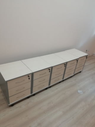 Тумба подкатная ИМАГО ТМ-3.А Клен Металлик / IMAGO_9