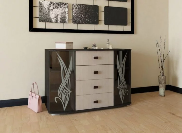 Комод К-3 Дуб молочный/венге / K-3_0