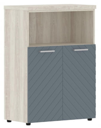 Шкаф с глухими малыми дверьми и топом Торр ЛУКС ТЛМC 85.3 Сосна Эдмонд Серо-голубой / Torr LUX TLMC_0
