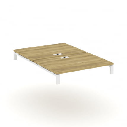 Двойной стол надставка на две опорные тумбы CОНCЕПТ CН.ДСН-005 Дуб Винченцо Белый / CONCEPT CN.DSN-005_0