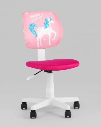 Кресло компьютерное детское ЛОЛО Уникорн пластик белый / Unicorn_7